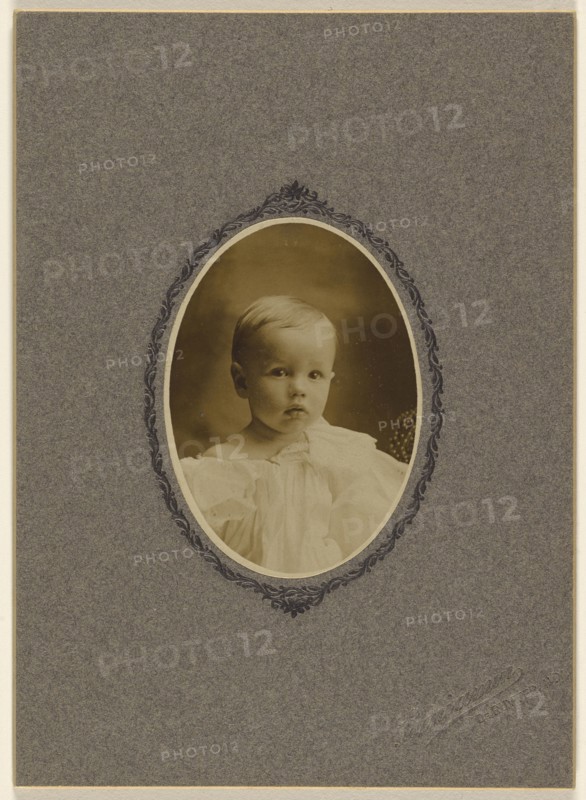 Portrait of a baby boy; Benjamin, American, active DeRuyter, New York 1900s, about 1900; Gelatin silver print