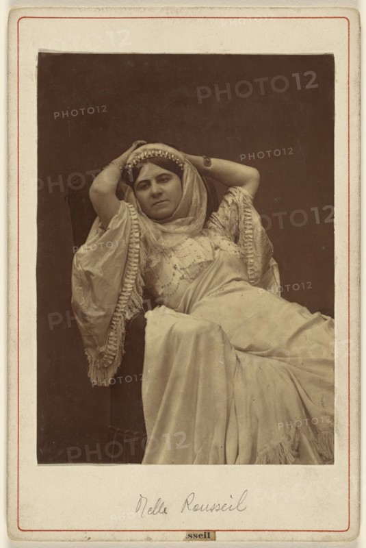 Nelle Rousseil. Role de Cora; French; about 1875; Carbon print