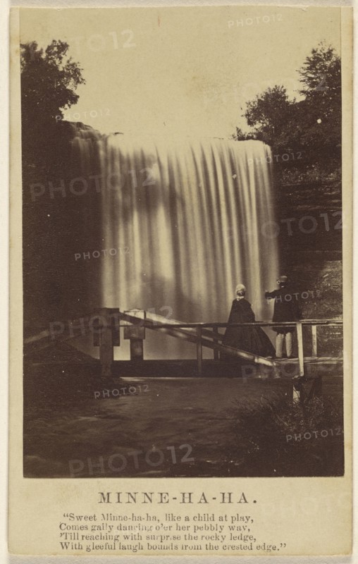 Minne-Ha-Ha; J. E. Whitney, American, 1822 - 1886, about 1870; Albumen silver print