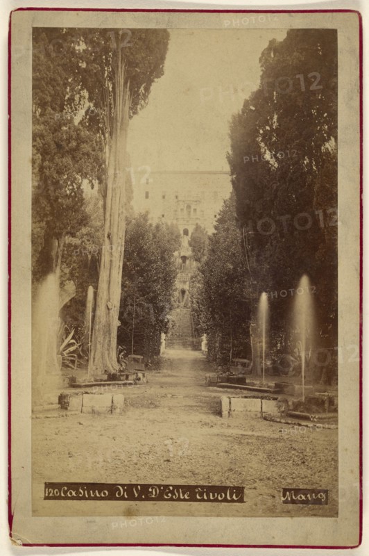 Casino di V. D'Este Tivoli; Michele Mang, Italian, active Rome, Italy 1860s, about 1870; Albumen silver print