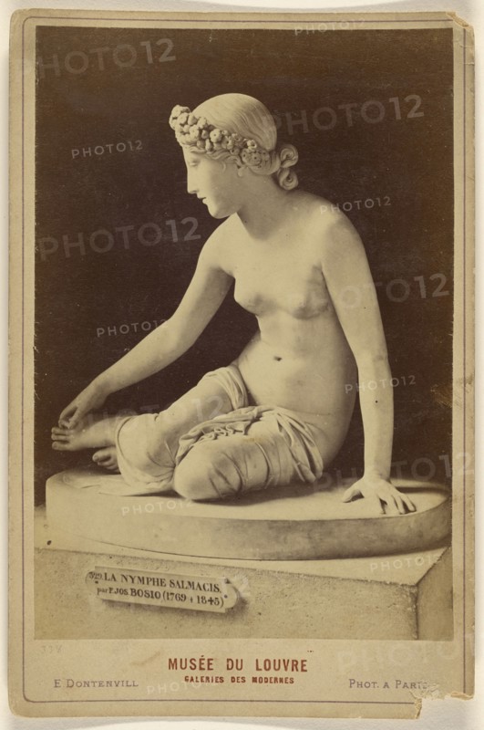 Musee Du Louvre Galeries Des Modernes La Nymphe Salmacis par F. Jos. Bosio; E. Dontenvill, French, active 1860s - 1870s