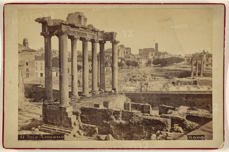 Foro Romano; Michele Mang, Italian, active Rome, Italy 1860s, about 1875; Albumen silver print