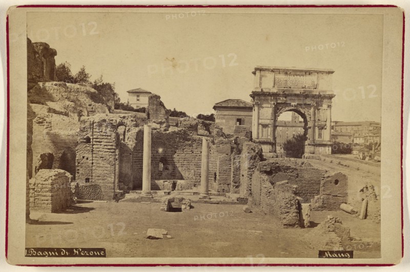 Bagni di Verone; Michele Mang, Italian, active Rome, Italy 1860s, about 1875; Albumen silver print