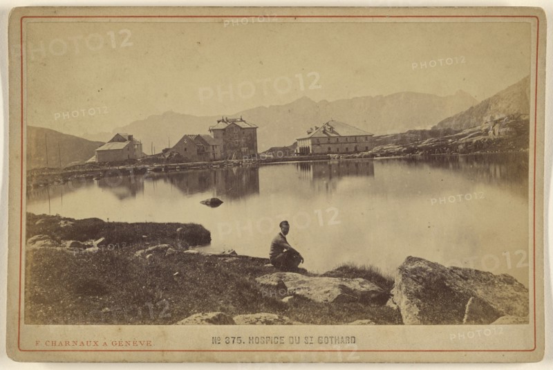 Hospice Du St. Gothard; Florentin Charnaux, Swiss, 1832 - 1883, active Geneva, Switzerland 1850s - 1880s, about 1873; Albumen