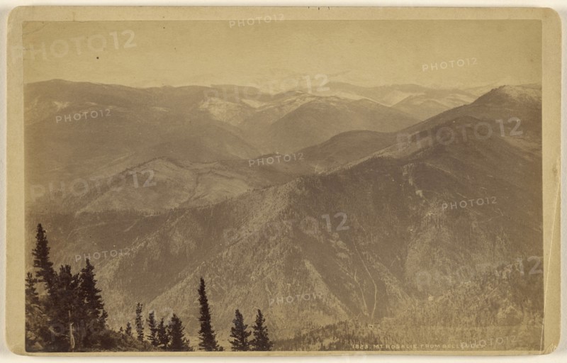Mt. Rosalie From Bellevue; William Henry Jackson & Co; about 1870; Albumen silver print