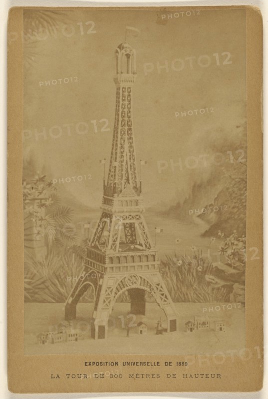 Exposition Universelle de 1889. La Tour De 300 Metres De Hauteur; French; 1889; Albumen silver print