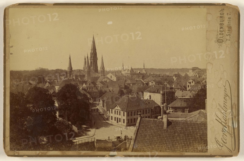 Oldenburg Cathedral; Georg Kahlmeyer, German, active 1880s, 1887; Albumen silver print