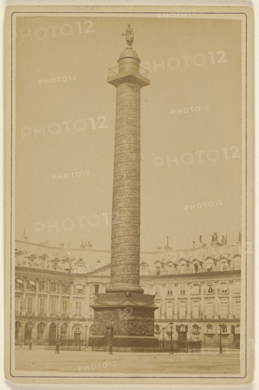Colonne Vendome; Attributed to Debitte & Hervè; about 1875; Albumen silver print