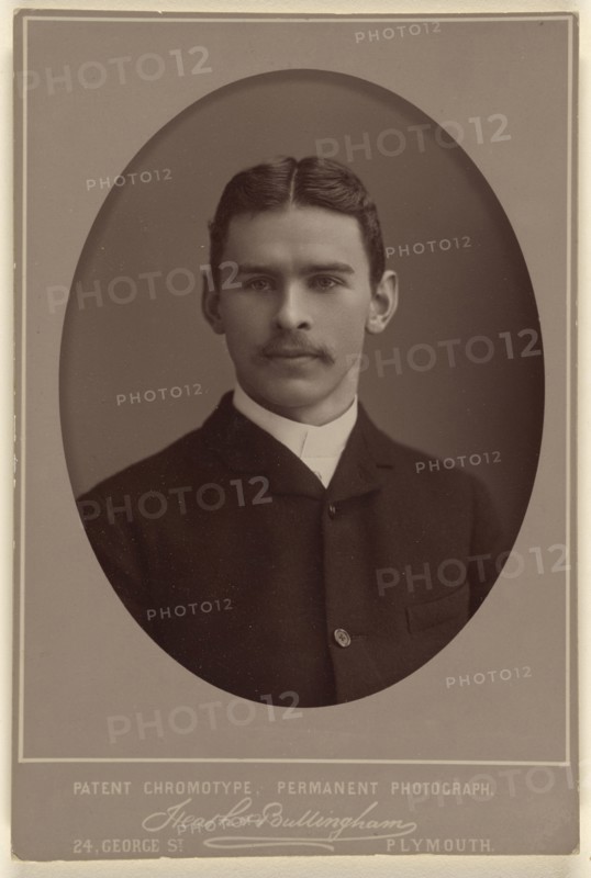 young man with moustache; Heath & Bullingham; 1876-1880; Carbon print