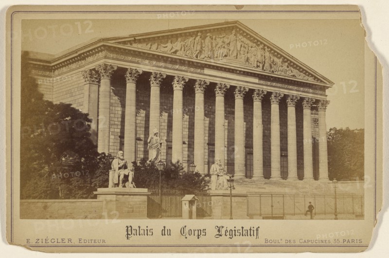 Palais du Corps Legislatif; E. Ziégler, French, active 1870s, about 1880; Albumen silver print