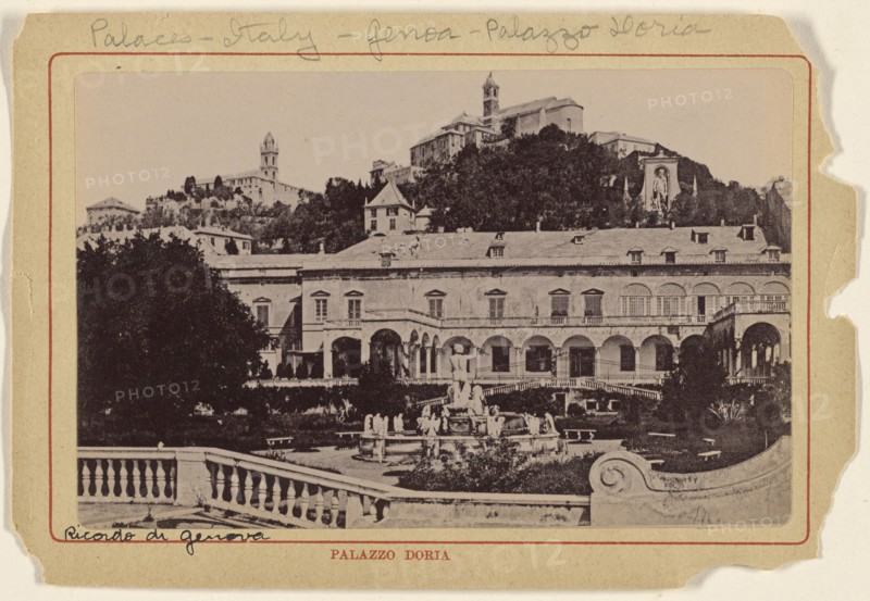 Palazzo Doria at Genoa, Italy; Italian; about 1880; Collotype