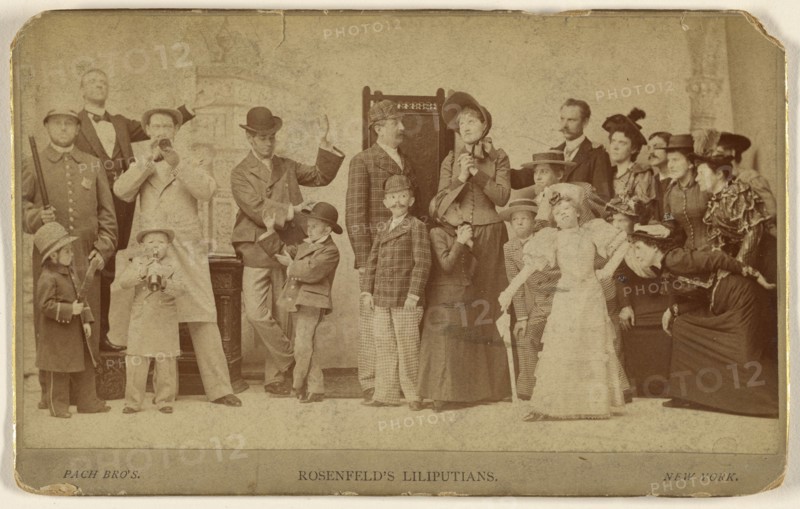 Rosenfeld's Liliputians; G.W. Pach & Bros; 1880s; Albumen silver print