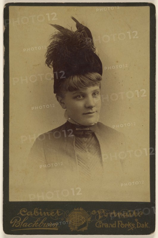 Mrs. Erma Laughlin; F.G. Blackburn, American, active 1880s, about 1885; Albumen silver print