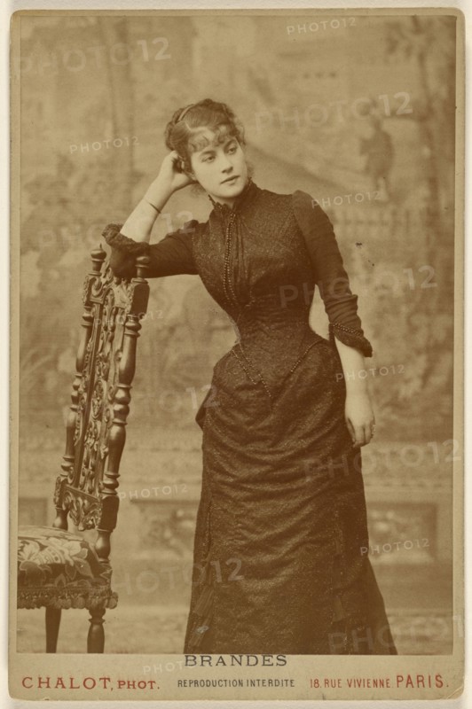 Marthe Brandes, Diane de Lys - 4e acte, I. Chalot, French, active about 1885, about 1886; Albumen silver print