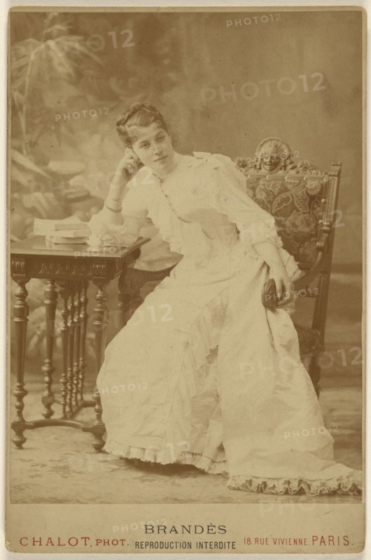 Marthe Brandes gerfant - 4e acte, I. Chalot, French, active about 1885, 1886; Albumen silver print