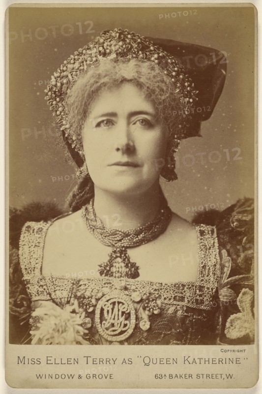 Miss Ellen Terry as Queen Katherine; Window & Grove; 1880s; Albumen silver print