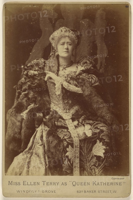 Miss Ellen Terry as Queen Katherine; Window & Grove; 1880s; Albumen silver print