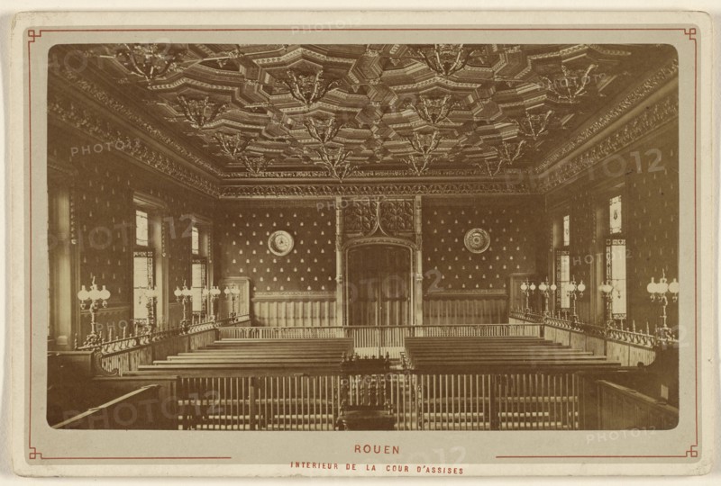 Rouen. Interieur de la Cour D'Assises; Le Comte, French, active Rouen, France 1860s, 1880s; Albumen silver print