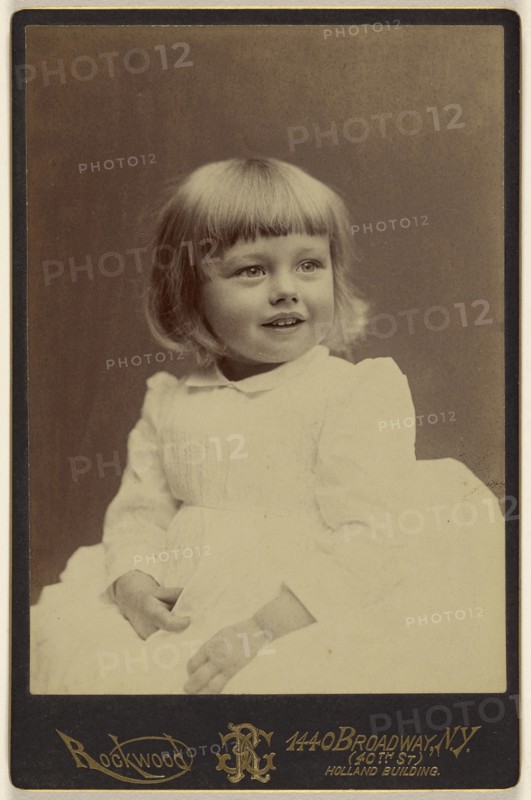 little girl, seated; George Gardner Rockwood, American, 1832 - 1911, about 1879; Albumen silver print