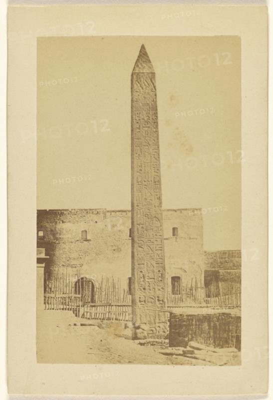 Obelisque de Celopatre; Wilhelm Hammerschmidt, German, born Prussia, died 1869, about 1865; Albumen silver print