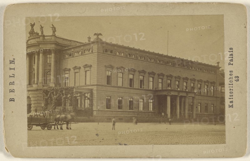 Kaiserliches Palais; German; about 1870; Albumen silver print
