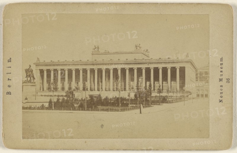 Neues Museum; German; about 1870; Albumen silver print