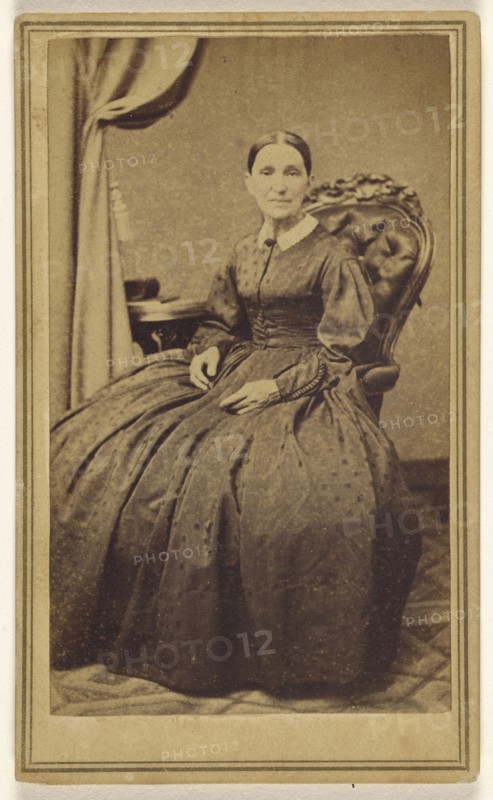 woman seated; Thomas Cummings, American, active 1860s, about 1868; Albumen silver print