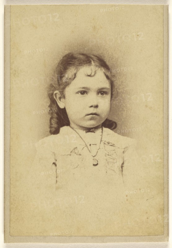 little girl; J.W. Emery, American, active 1860s, 1870s; Albumen silver print