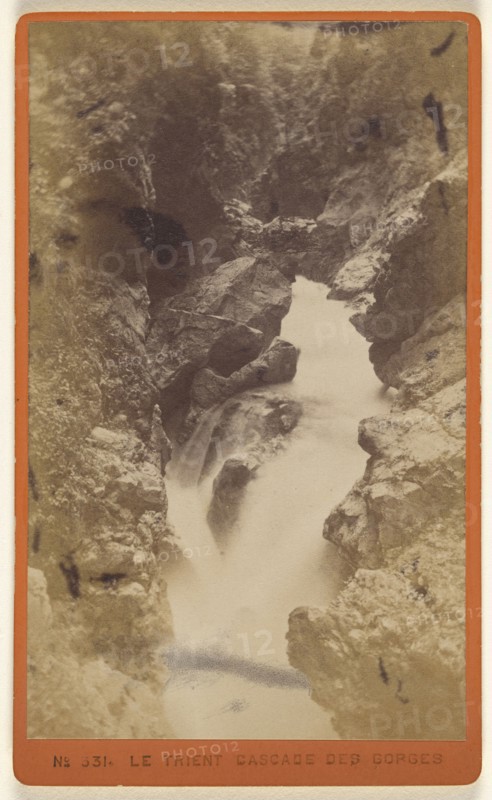 Le Trient des Gorges; Florentin Charnaux, Swiss, 1832 - 1883, active Geneva, Switzerland 1850s - 1880s, about 1873; Albumen