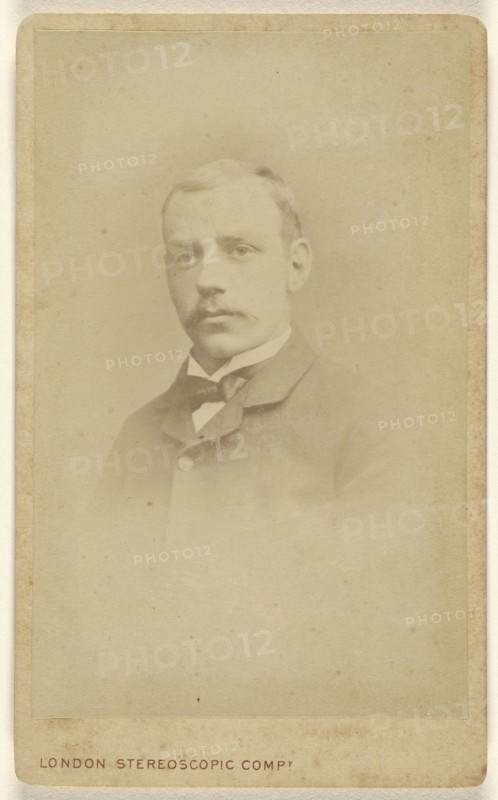 man with moustache; London Stereoscopic and Photographic Company; about 1866; Albumen silver print