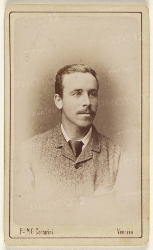 man with moustache; Marco Contarini & Giovanni; about 1866; Albumen silver print