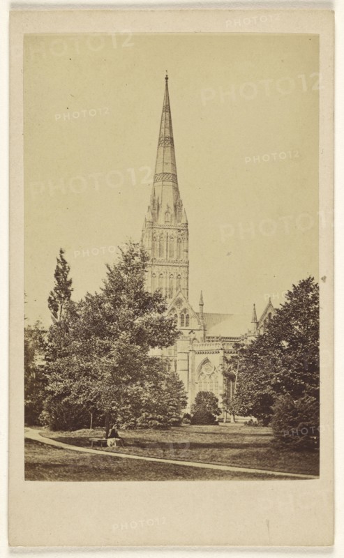 Sailsbury Cathedral 20 Decr '65; H. Brooks, British, active Salisbury, England 1860s, December 20, 1865; Albumen silver print