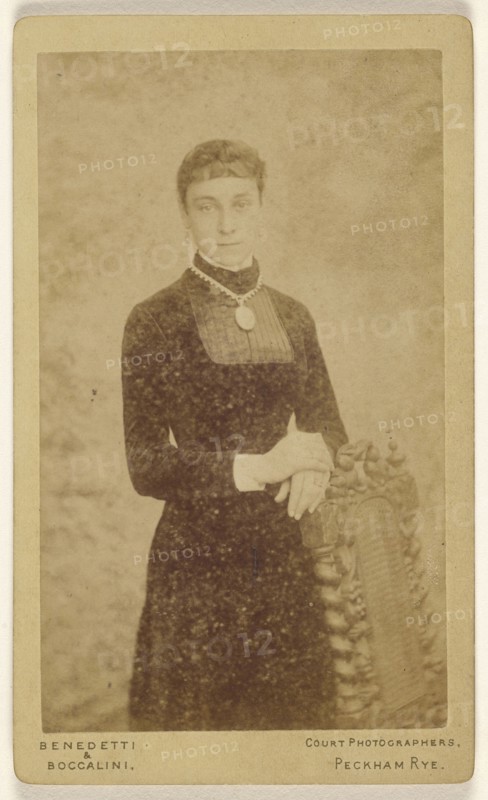 woman, standing; Benedetti & Boccalini; August 28, 1880; Albumen silver print