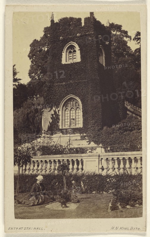 Old Church near Bath - in Prior Park - where Fielding wrote Tom Jones; Horatio B. King, American, 1820 - 1889, 1865 - 1870