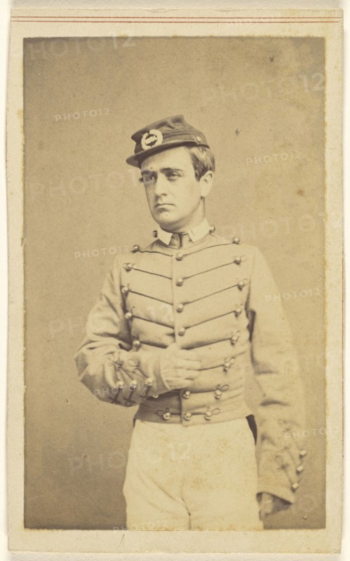 Union soldier, standing; Charles DeForest Fredricks, American, 1823 - 1894, 1862; Albumen silver print