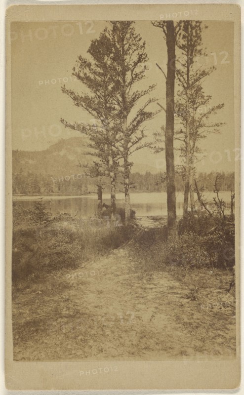 Echo Lake near Conway Wales; British; 1865 - 1870; Albumen silver print