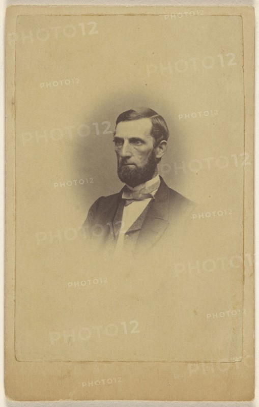 bearded man, printed in vignette-style; C.T. Sylvester, American, active Boston, Massachusetts 1850s - 1860s, 1865 - 1870