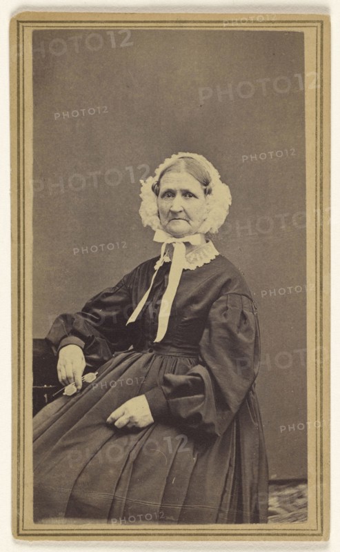older woman, seated; E. Balch, American, active 1850s - 1860s, 1865 - 1870; Albumen silver print