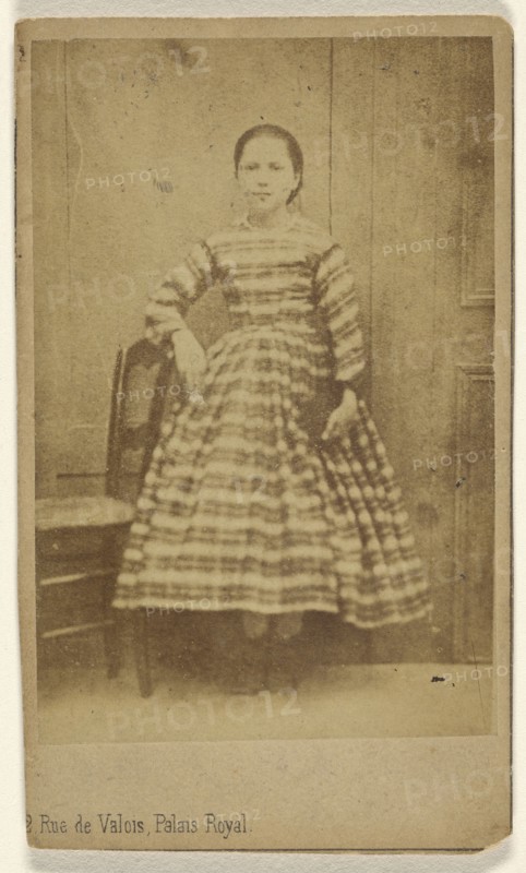 woman, standing; L. Laporte, French, active Paris, France 1860s, about 1865; Albumen silver print