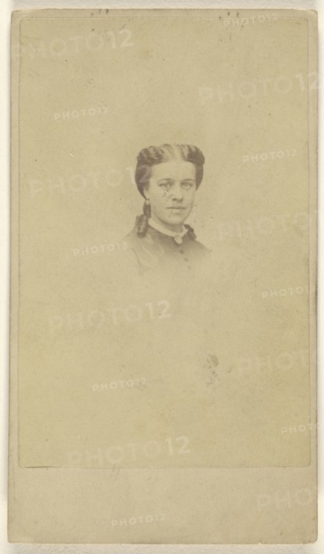 woman, printed in vignette-style; Augustus Marshall & Company; about 1870; Albumen silver print