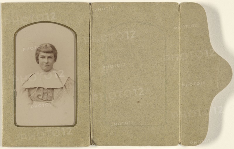 woman with Dutch Boy haircut; Hugo Engler, German, active 1870s, 1870s; Albumen silver print