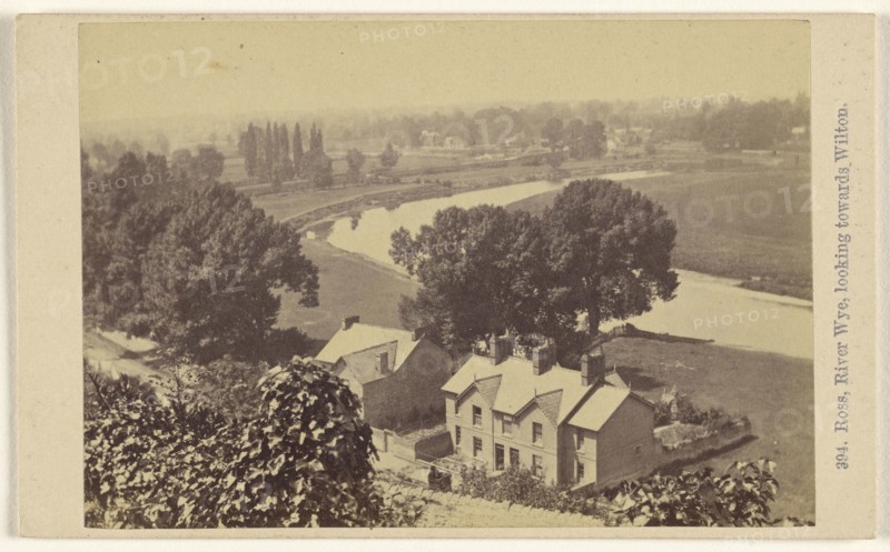 Ross, River Wye, looking towards Wilton; Francis Bedford, English, 1815,1816 - 1894, about 1865; Albumen silver print