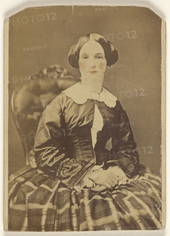 woman, seated; K.W. Beniczky, American, active New York, New York 1850s - 1860s, 1865 - 1875; Albumen silver print
