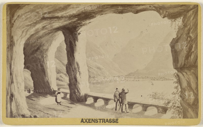 Axenstrasse; August 7, 1875; Albumen silver print