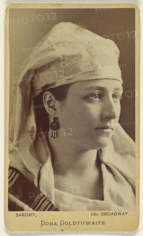 Dora Goldthwaite; Napoleon Sarony, American, born Canada, 1821 - 1896, 1870 - 1875; Albumen silver print