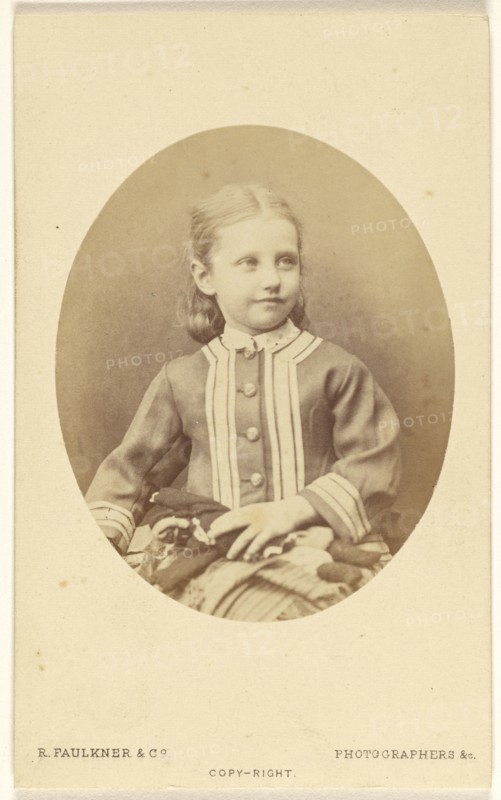Mabel, aged 5; Robert Faulkner & Co; 1865-1870; Albumen silver print