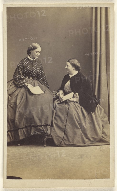 Hon. Mrs. Wellesley and Hon. V. Grosvenor; Hills & Saunders, British, active about 1860 - 1920s, about 1865; Albumen silver