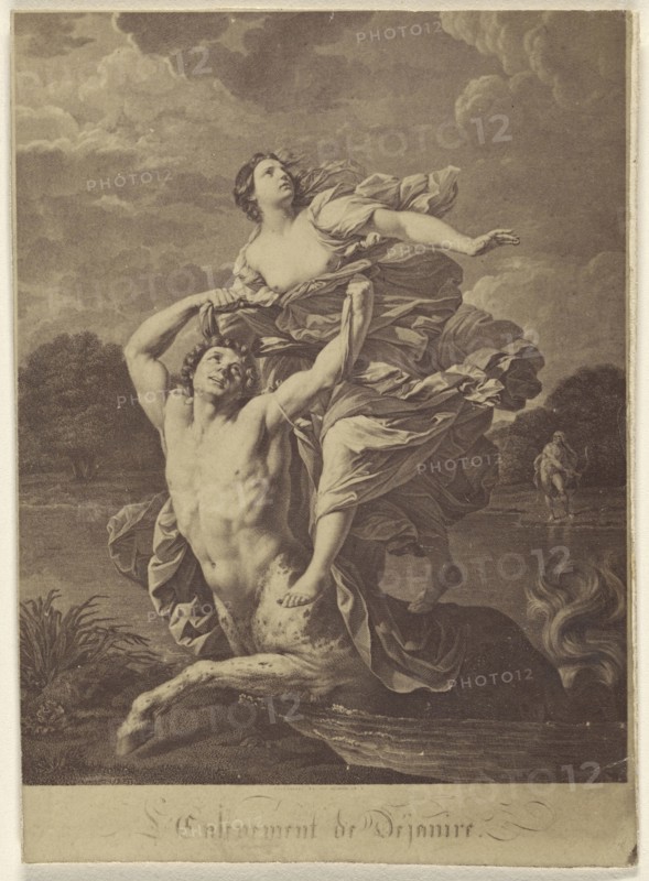 Enlevement de Dejanire; 1865 - 1870; Albumen silver print
