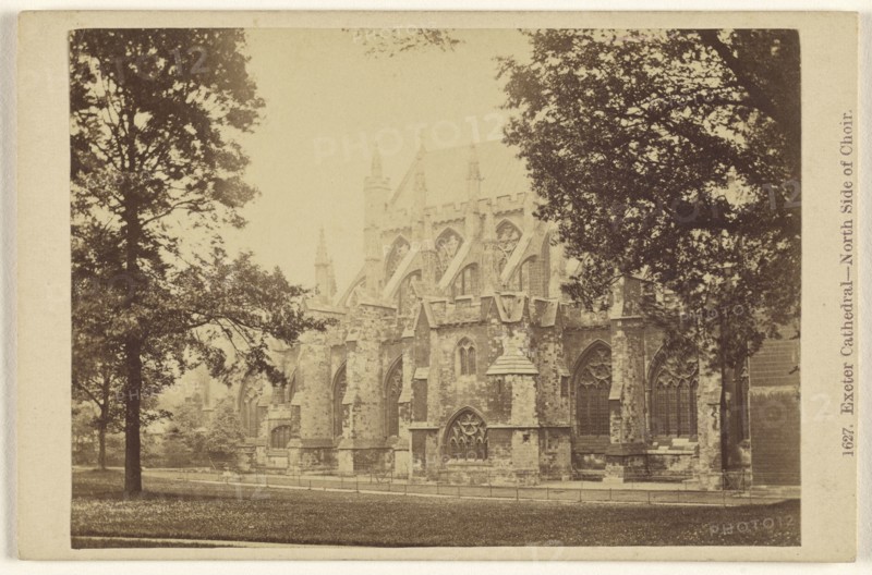 Exeter Cathedral, North Side of Choir; Francis Bedford, English, 1815,1816 - 1894, 1862 - 1865; Albumen silver print