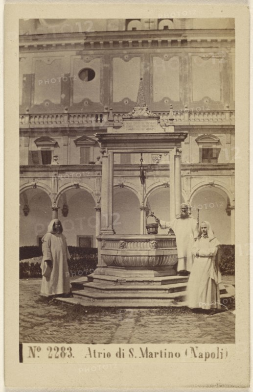 Atrio di S. Martino, Napoli, Sommer & Behles, Italian, 1867 - 1874, 1865 - 1867; Albumen silver print